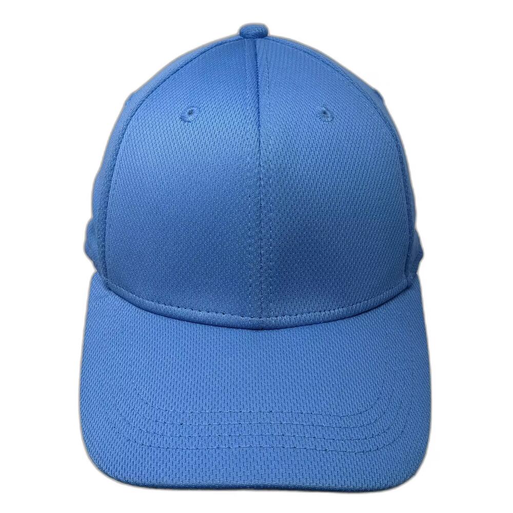 Athletic Works Blue Baseball Cap XL Blank Recycled Polyester Solid Fitted Hat